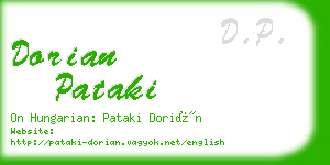 dorian pataki business card